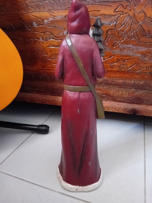 Figura Decorativa- Pai Natal em madeira
