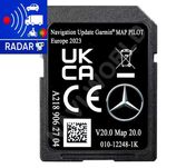 Mercedes-Benz Cartão GPS SD V20 2023 com Radares