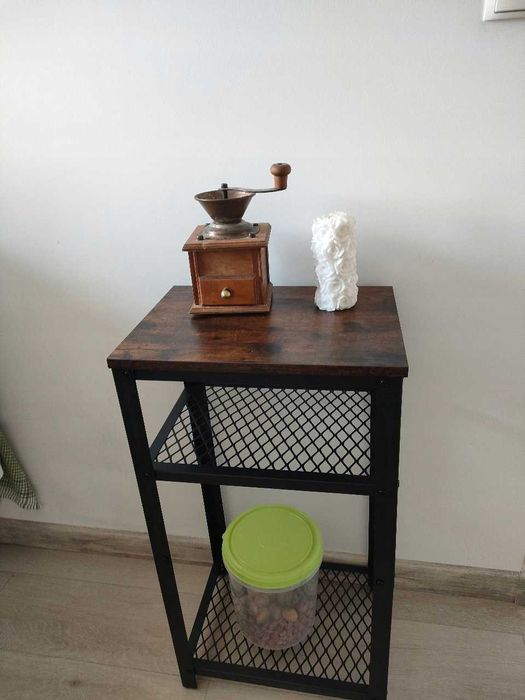 Szafka Nocna Stolik Kawowy Regał Vintage Loft Rustykalny Brąz