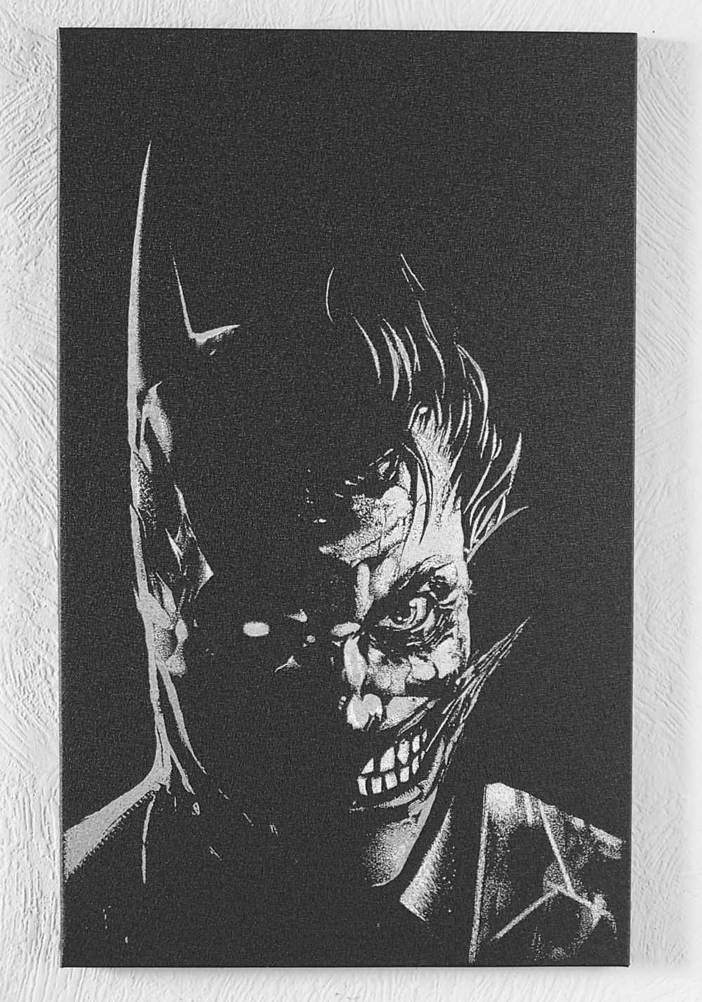 Batman Joker Obraz ręcznie rzeźbiony... Grawer