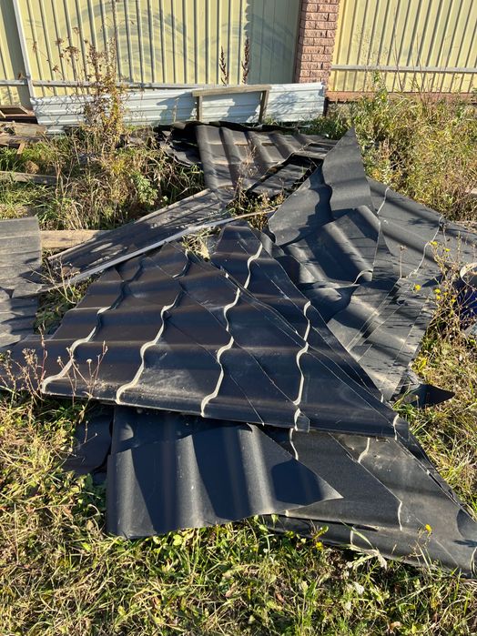 Профнастил, профнастіл великі шматки трикутники