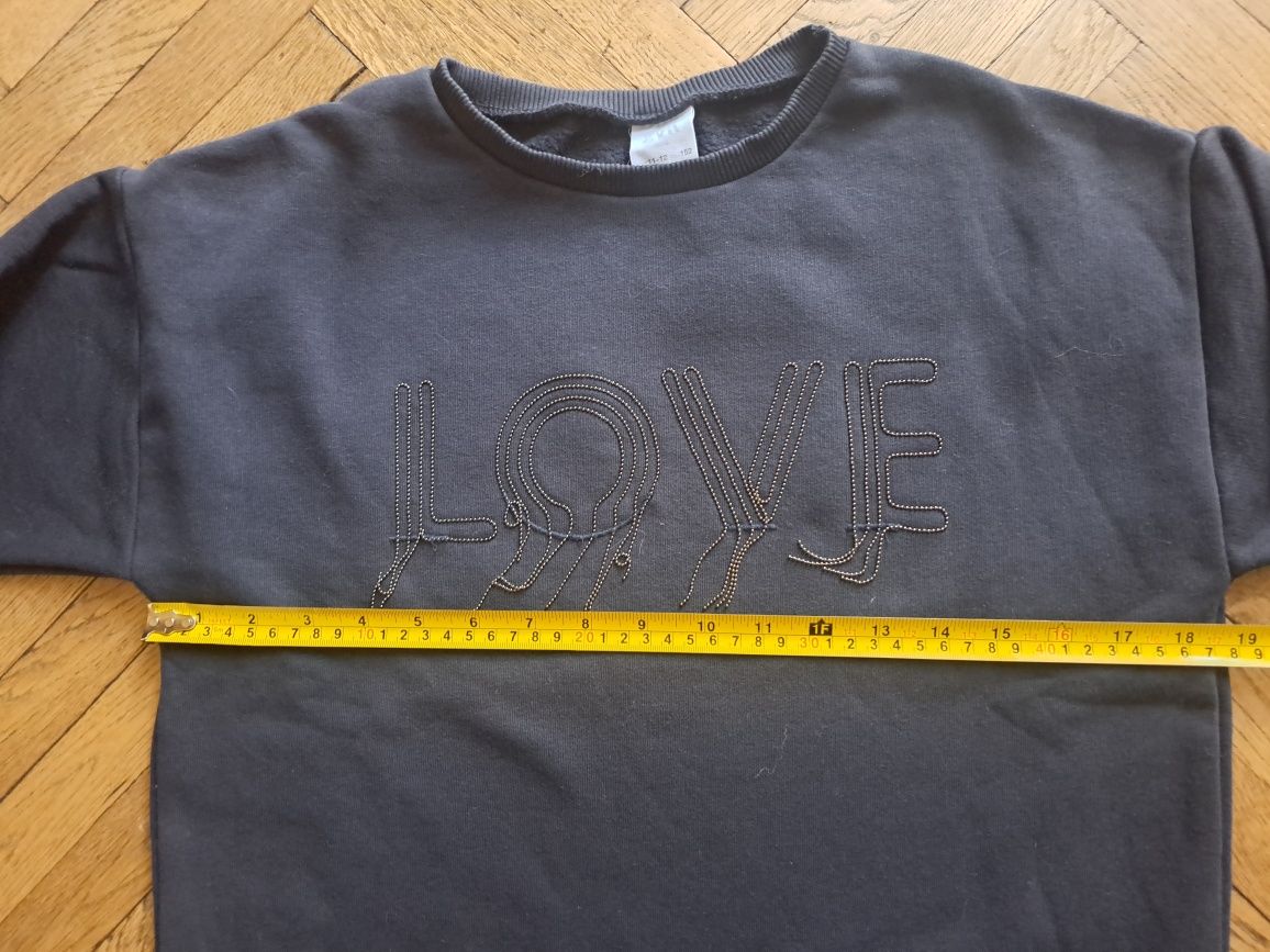 Czarna bluza dziewczęca Zara rozm. 152