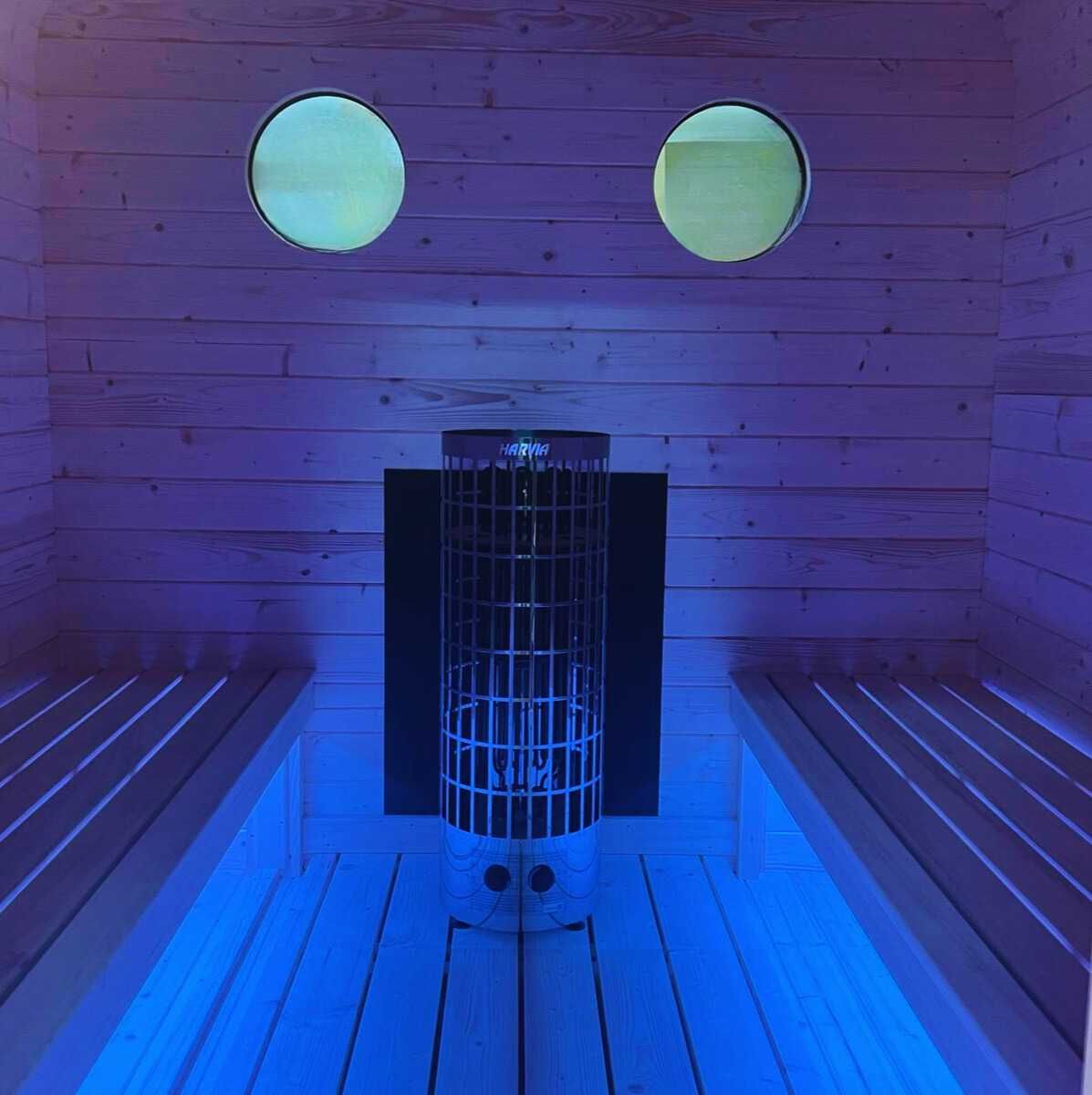 SAUNA - z otwartym przedsionkiem i lamelami. Polski producent!