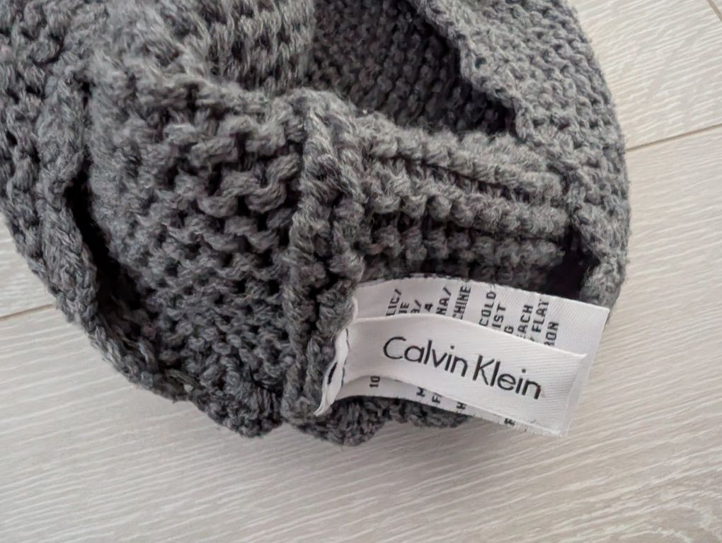 Komplet czapka i szalik damski Calvin Klein!