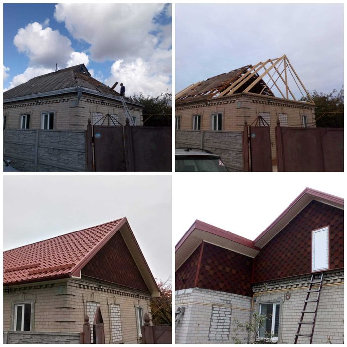 Монтаж усіх типів покрівельних матеріалів