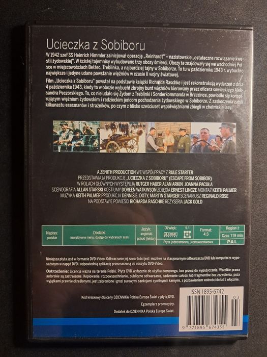 Ucieczka z Sobiboru | Arkin | Hauer | Pacuła | DVD