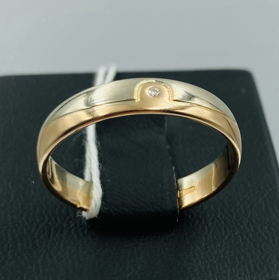 Кольцо, золото 585 , с бриллиантом 0,007 ct