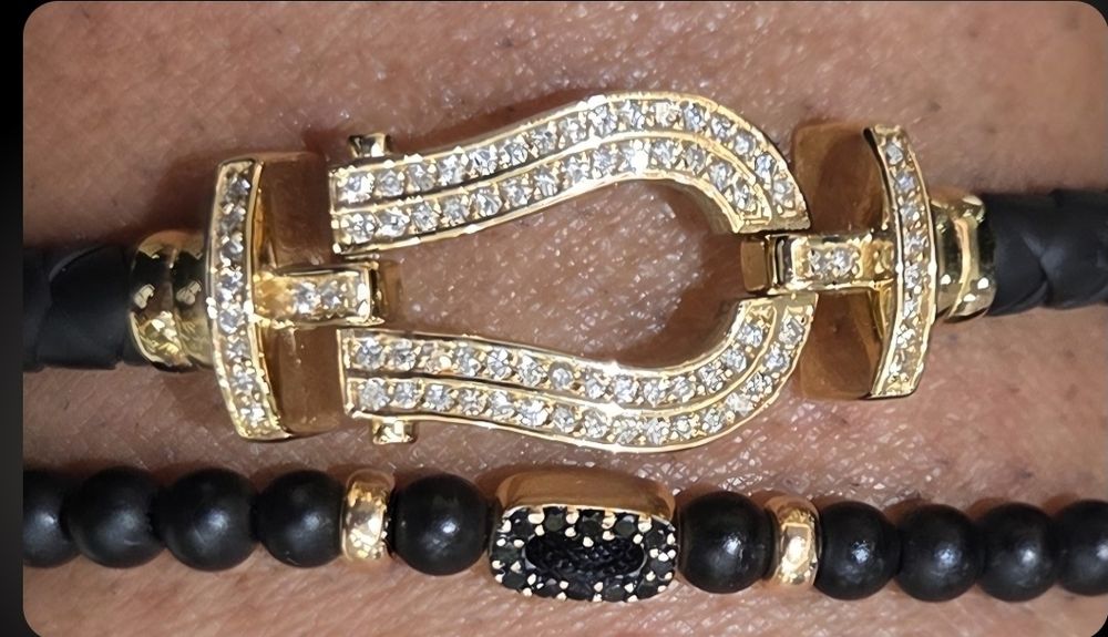 Pulseira em Ouro com 80 Diamantes / Certificado Autenticidade