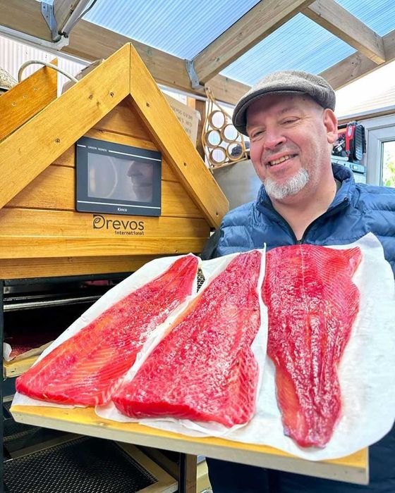 Коптильня 3 в 1, холодное и горячее копчение, сушка-вяление коптилка