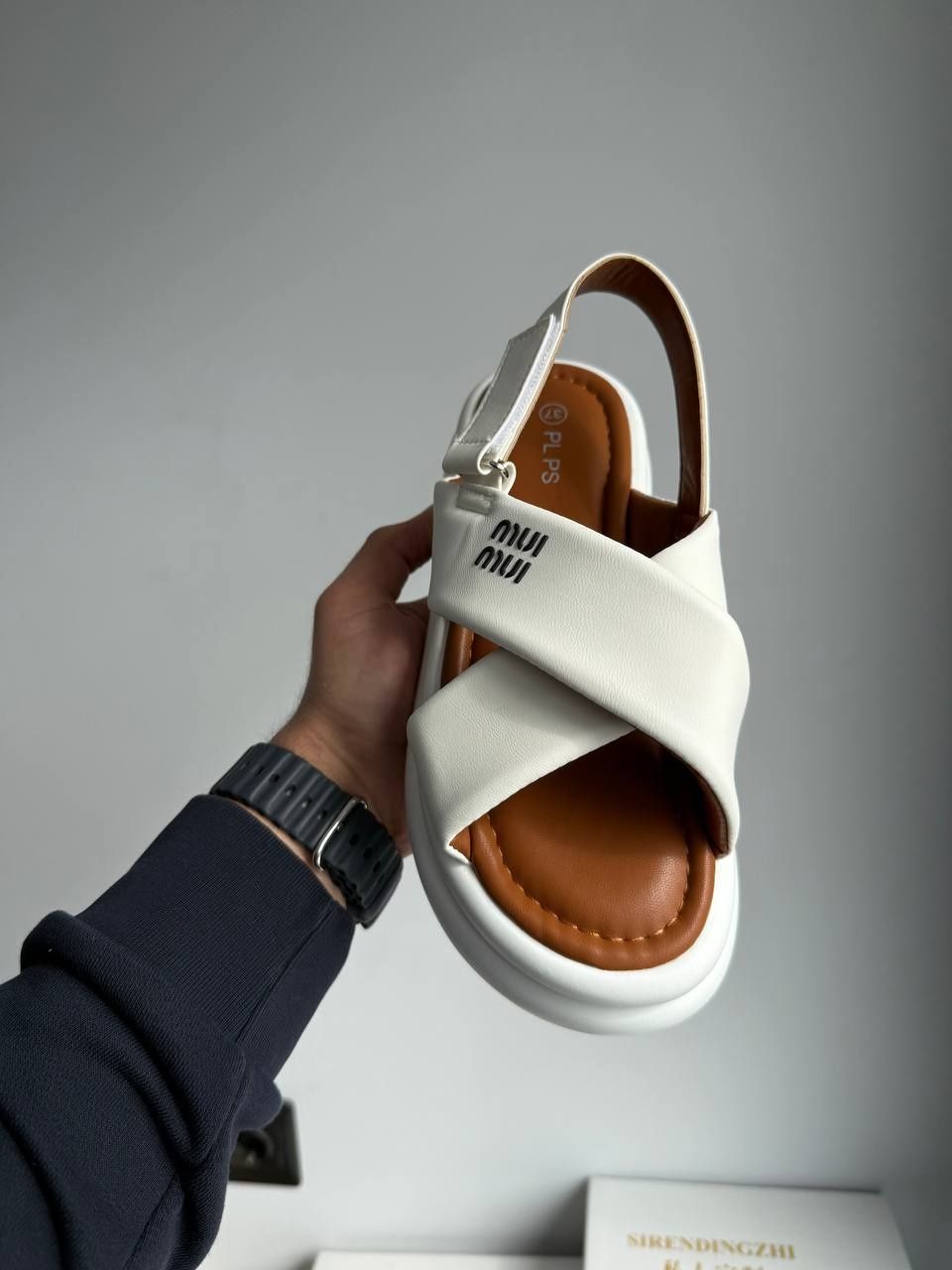 р36-41 Босоніжки Miu Miu white