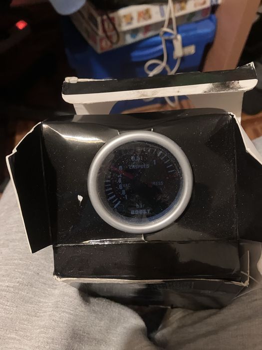 Manómetro Pressão Turbo (Boost Gauge) 52mm LED 12V CNSPEED NOVO