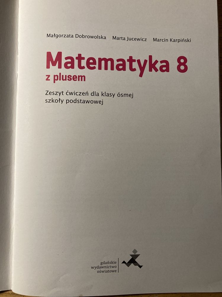 Matematyka z plusem 8. Zeszyt ćwiczeń