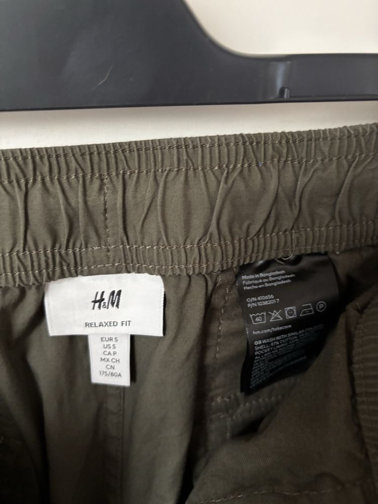 Spodnie cargo bojowki H&M S