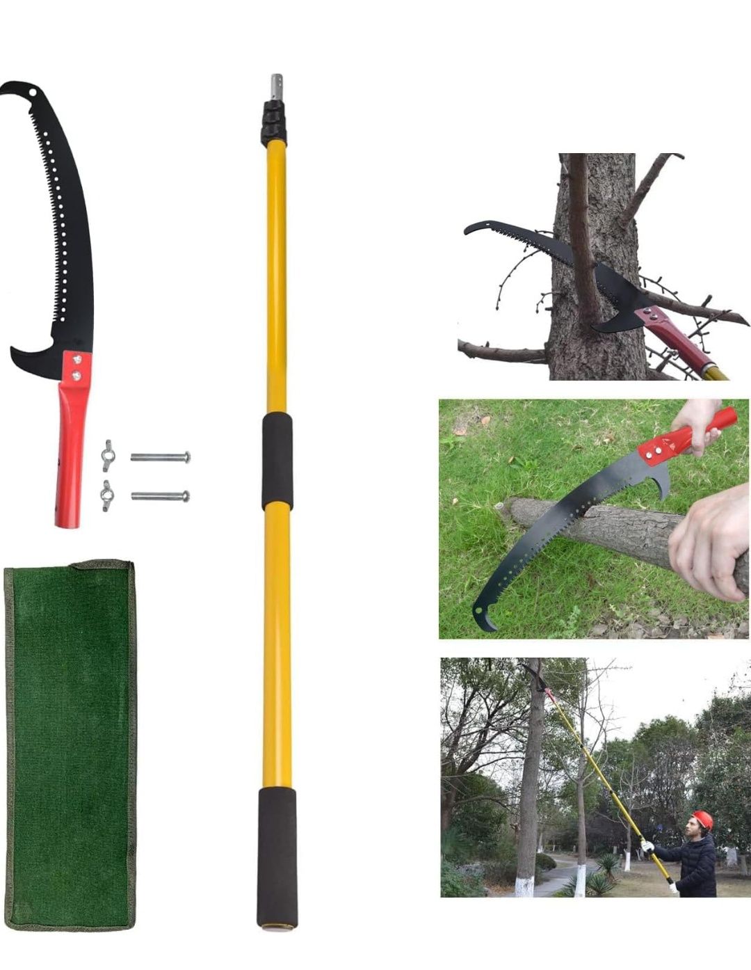 Piła do gałęzi z trzonkiem teleskopowym 7,5 m,