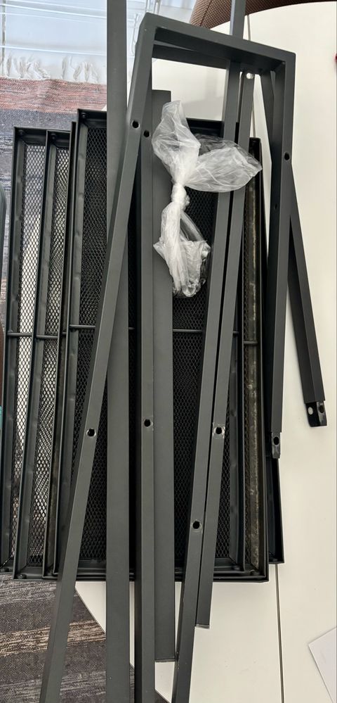 Estante metálica + caixa arrumação | IKEA Lerberg
