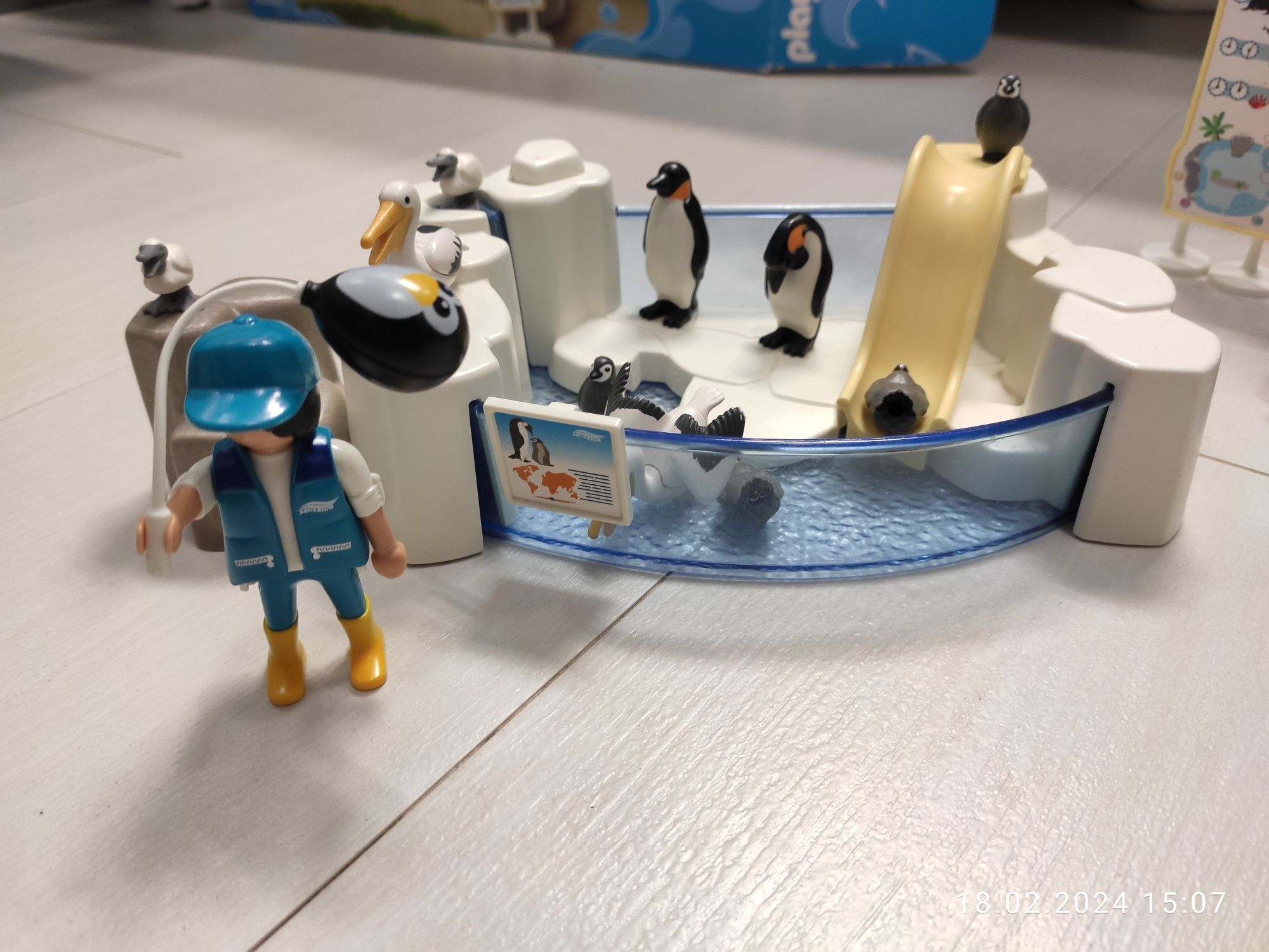 Playmobil 9062 akwarium pingwiny + pelikany gratis
