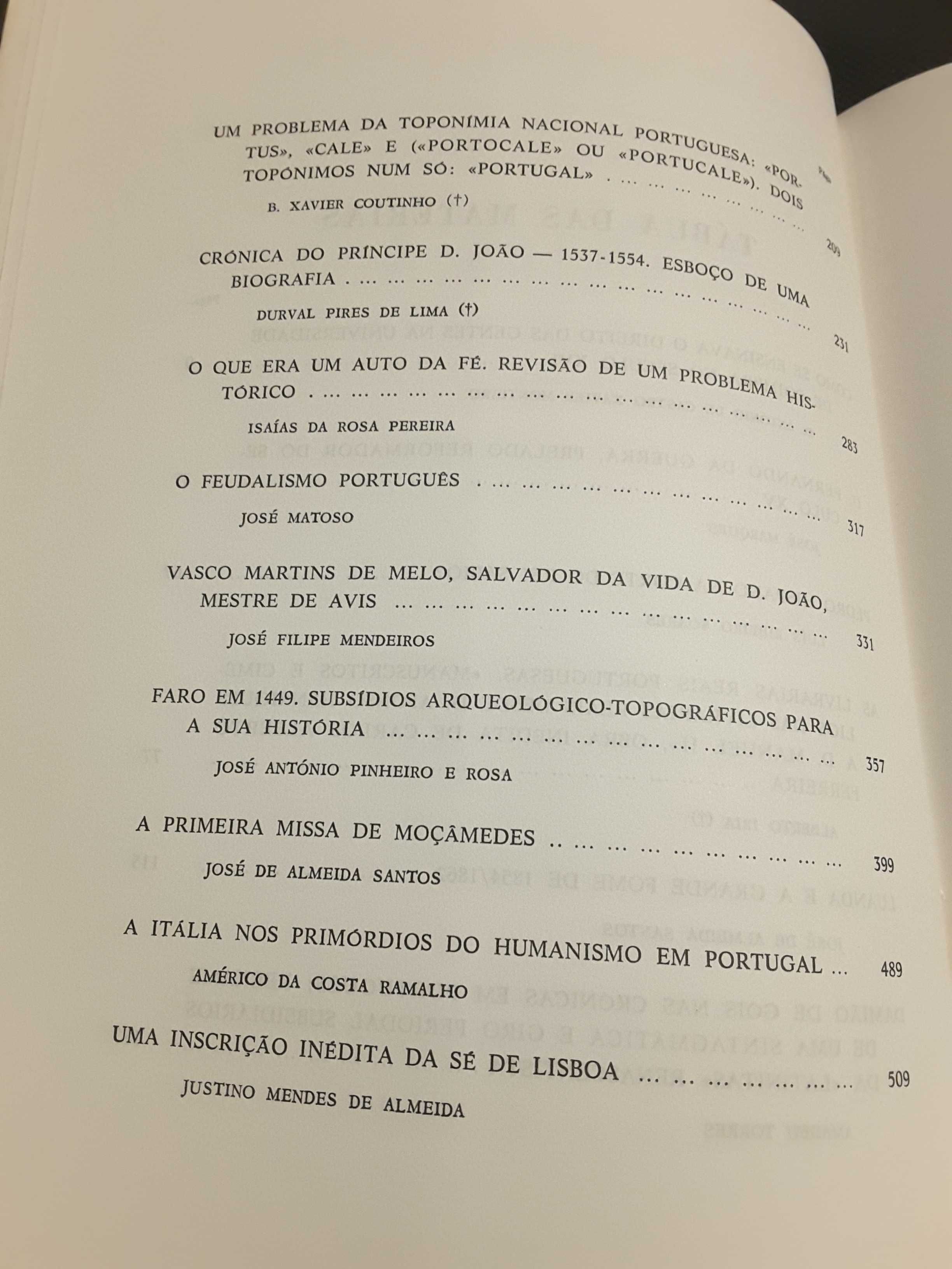 Academia de História (Ultramar-Angola-Auto da Fé-Feudalismo-Faro 1449)