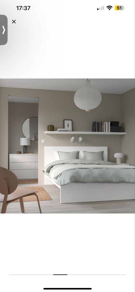 Lóżko ikea malm