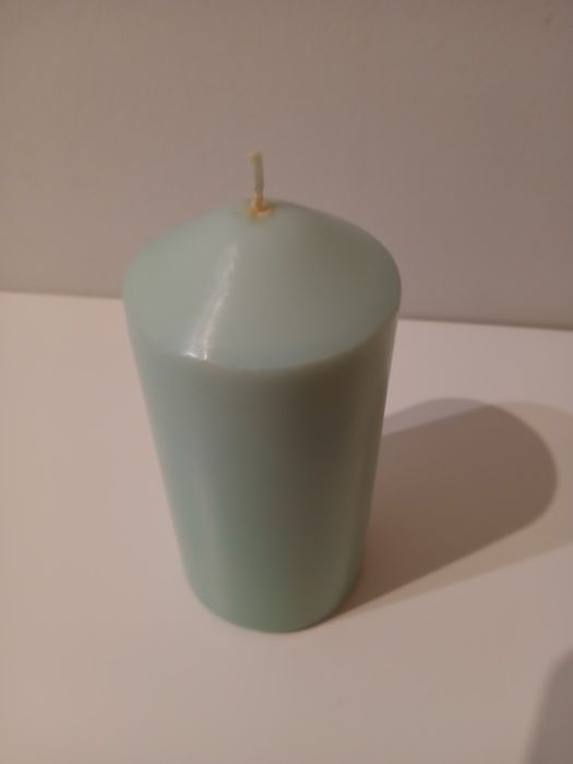 Vela verde água claro