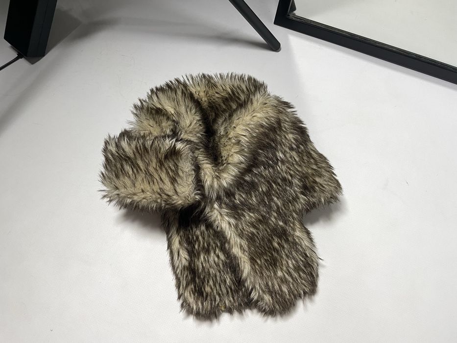 Шапка ушанка меховая fluffy hat y2k шерстяна вушанка