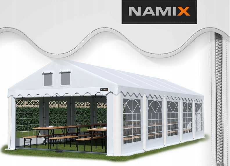 Namiot GRAND 5x10 ogrodowy imprezowy garaż wzmocniony PVC 560g/m2