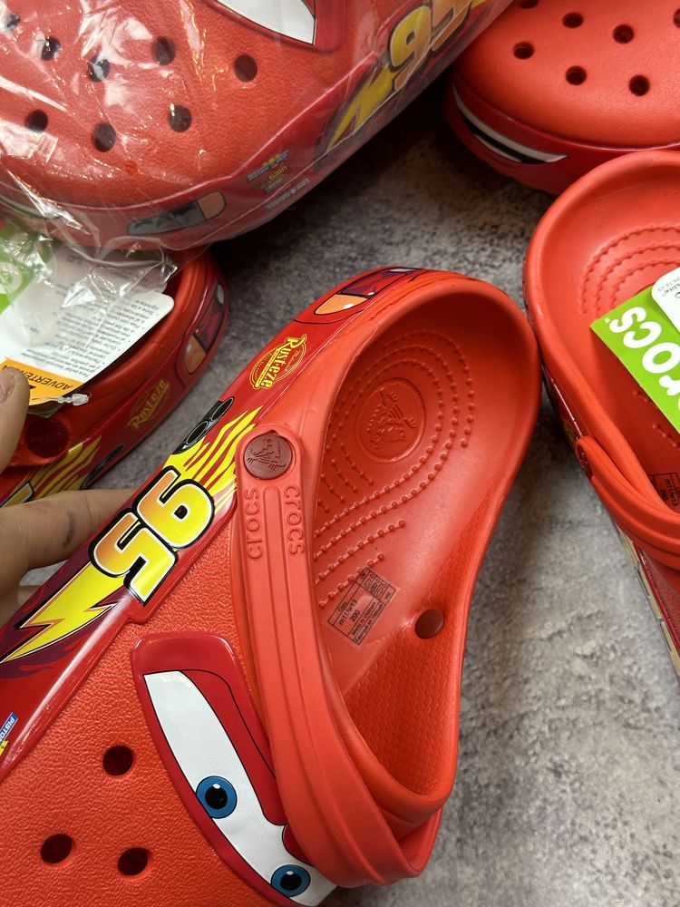 Всі розміри Crocs McQueen кроксы маквин молнія маквін
