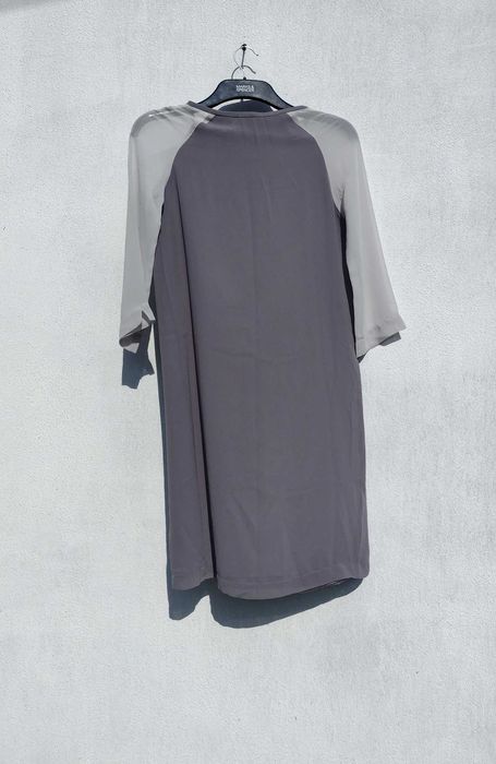 Стильное серое платье плиссе Rosemunde Copenhagen XS S