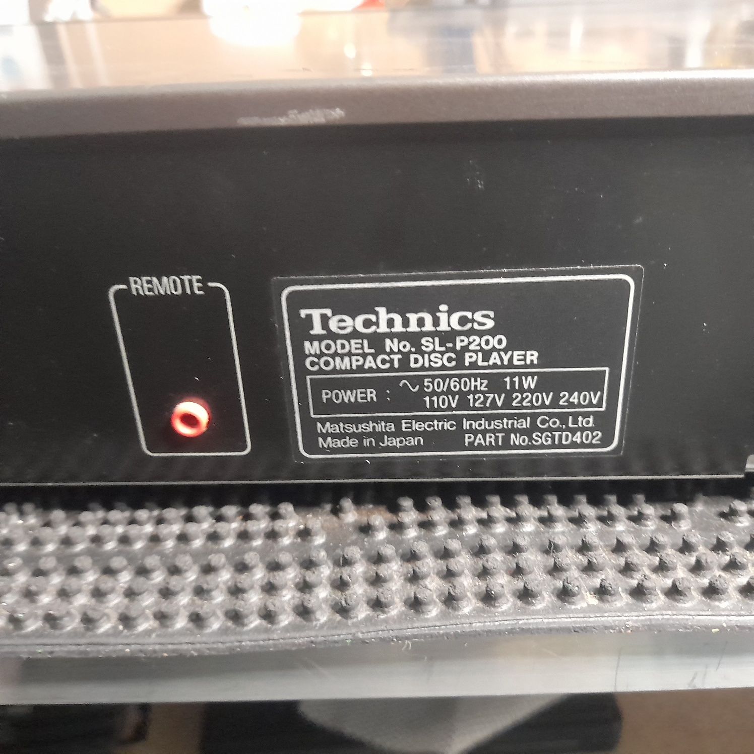 Leitor de CDs Technics mod. SL P200