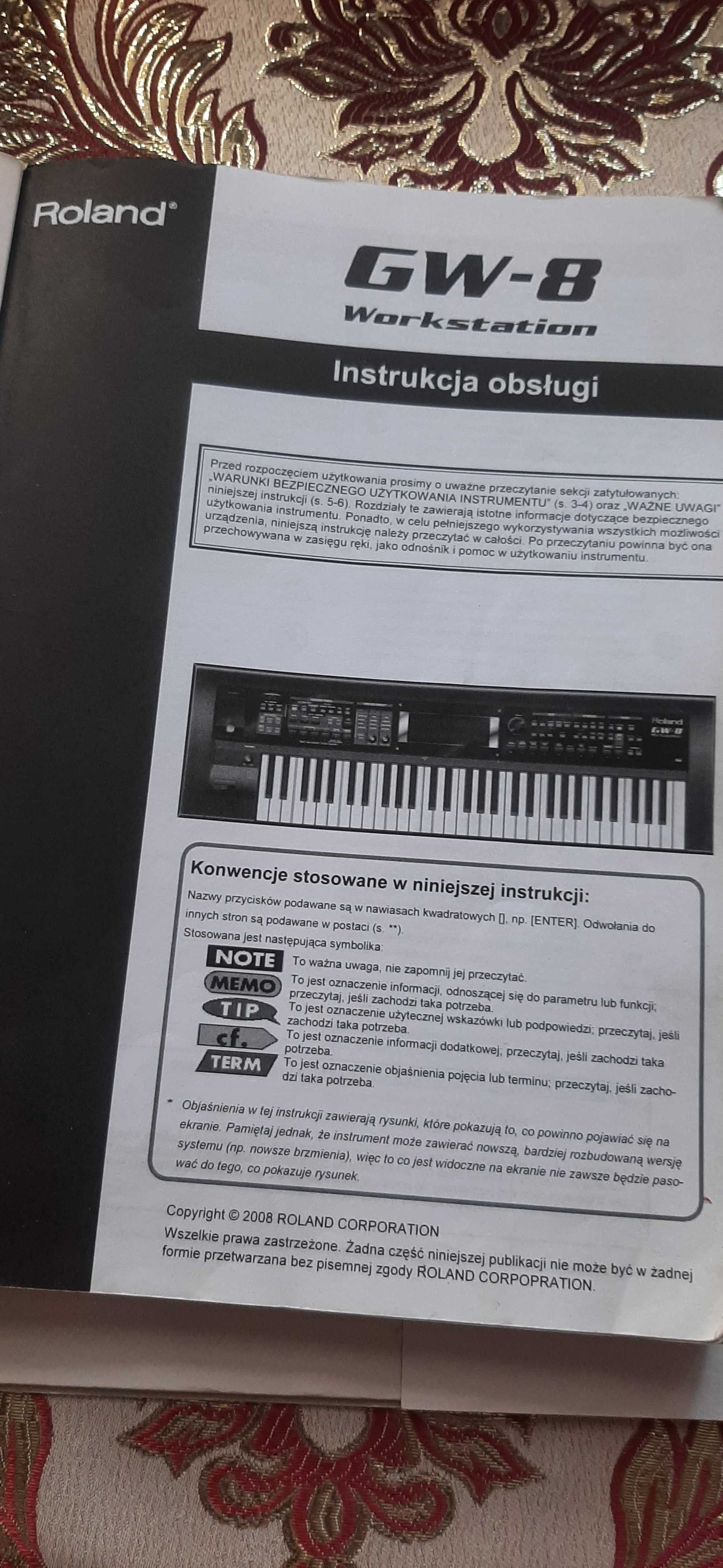 Instrukcja obslugi Roland GW-8