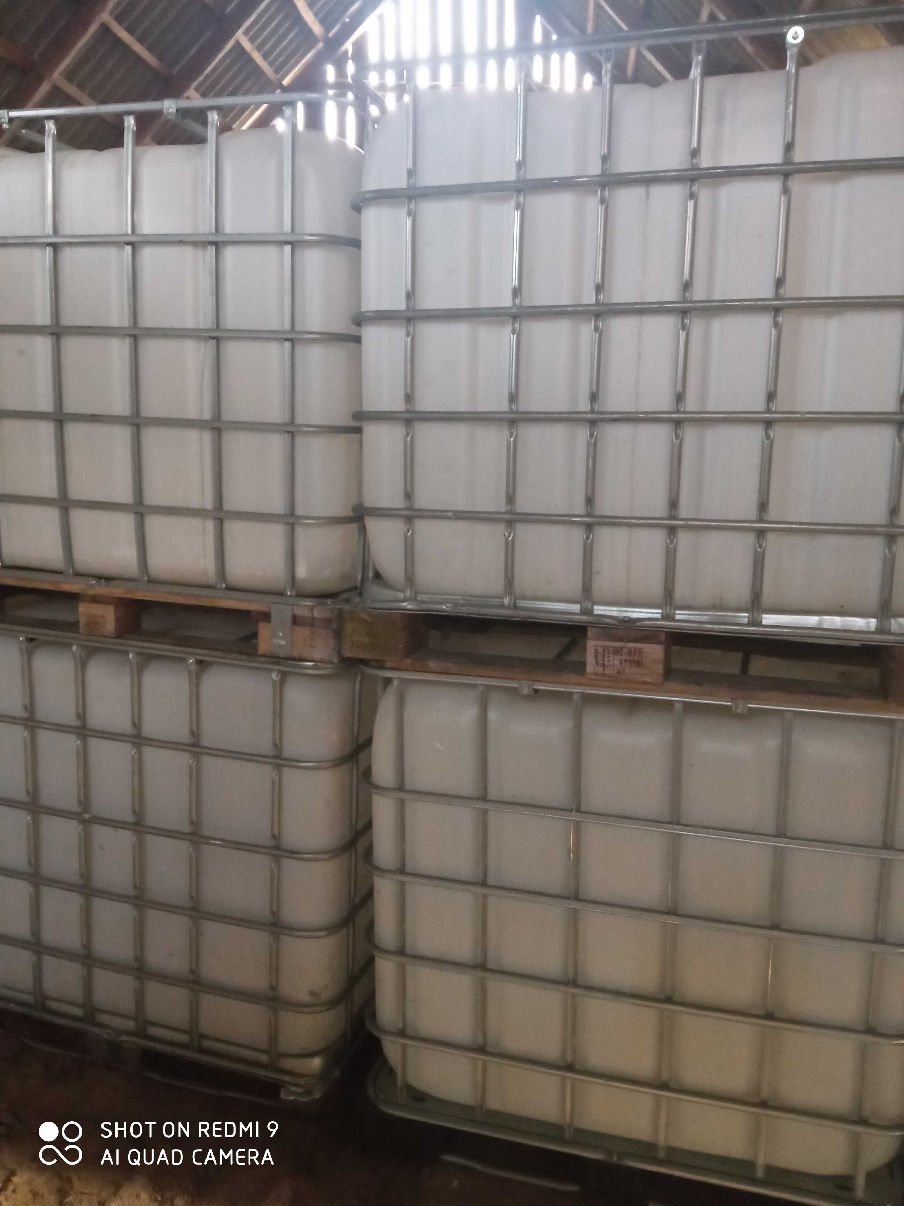 Zbiorniki, Mauzery, Pojemniki,Beczki 1000 l oraz 600 l
