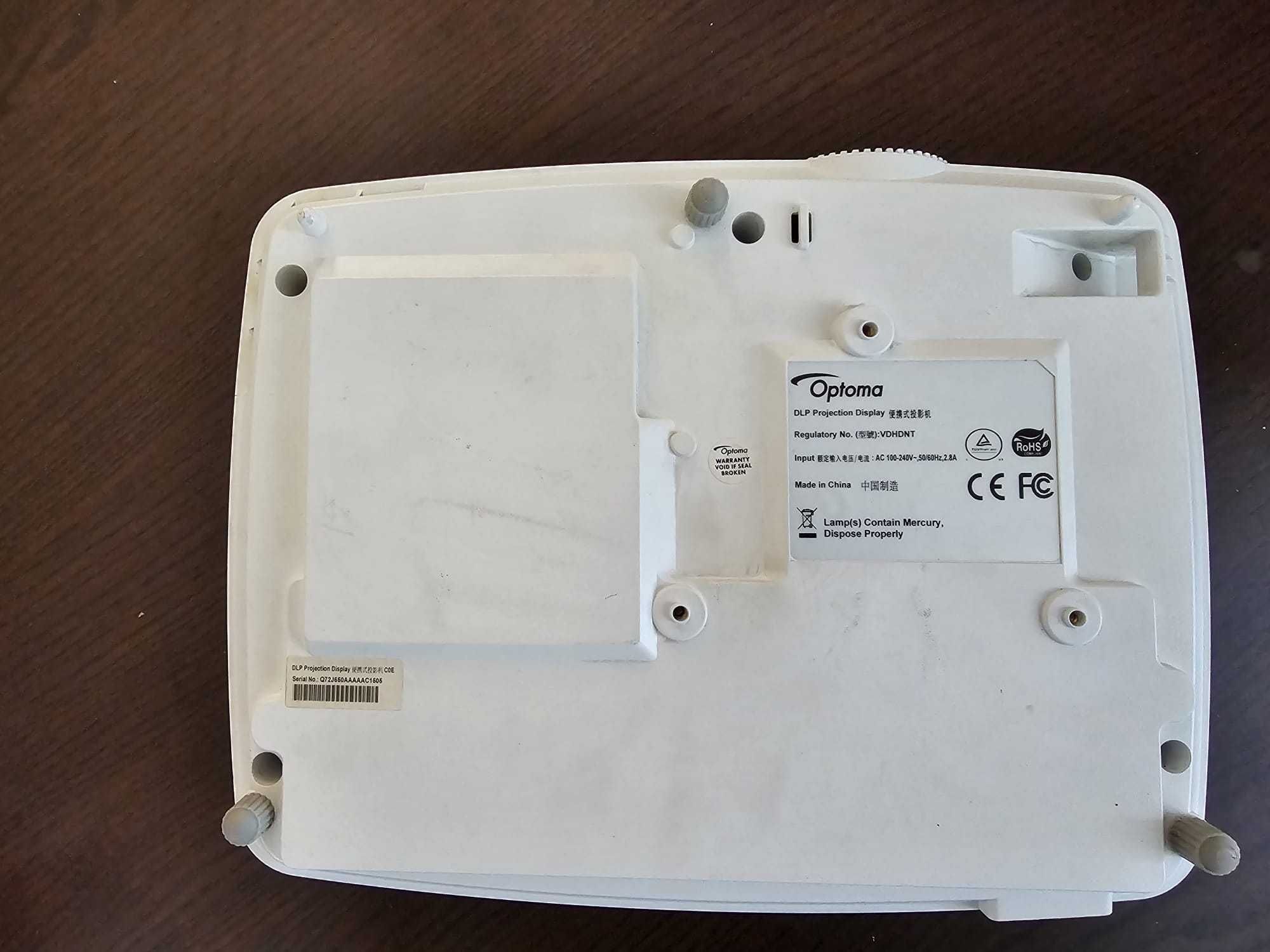 Projektor rzutnik OPTOMA HD27 + ekran elektryczny 2,2m x 2,2m