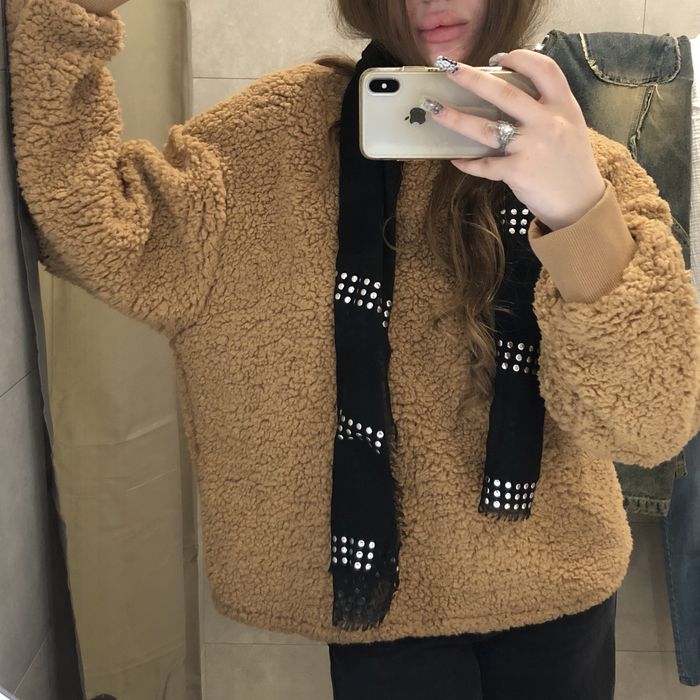 Плюшевый мягкий свитер h&m