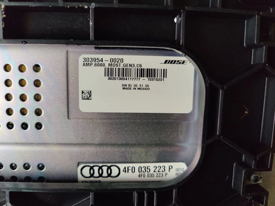 audi a6 c6 wzmacniacz bose 4f0035223p