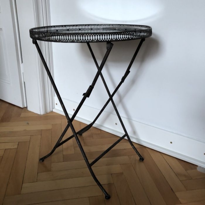 Stolik rozkladany lustro vintage konsola Eichholtz