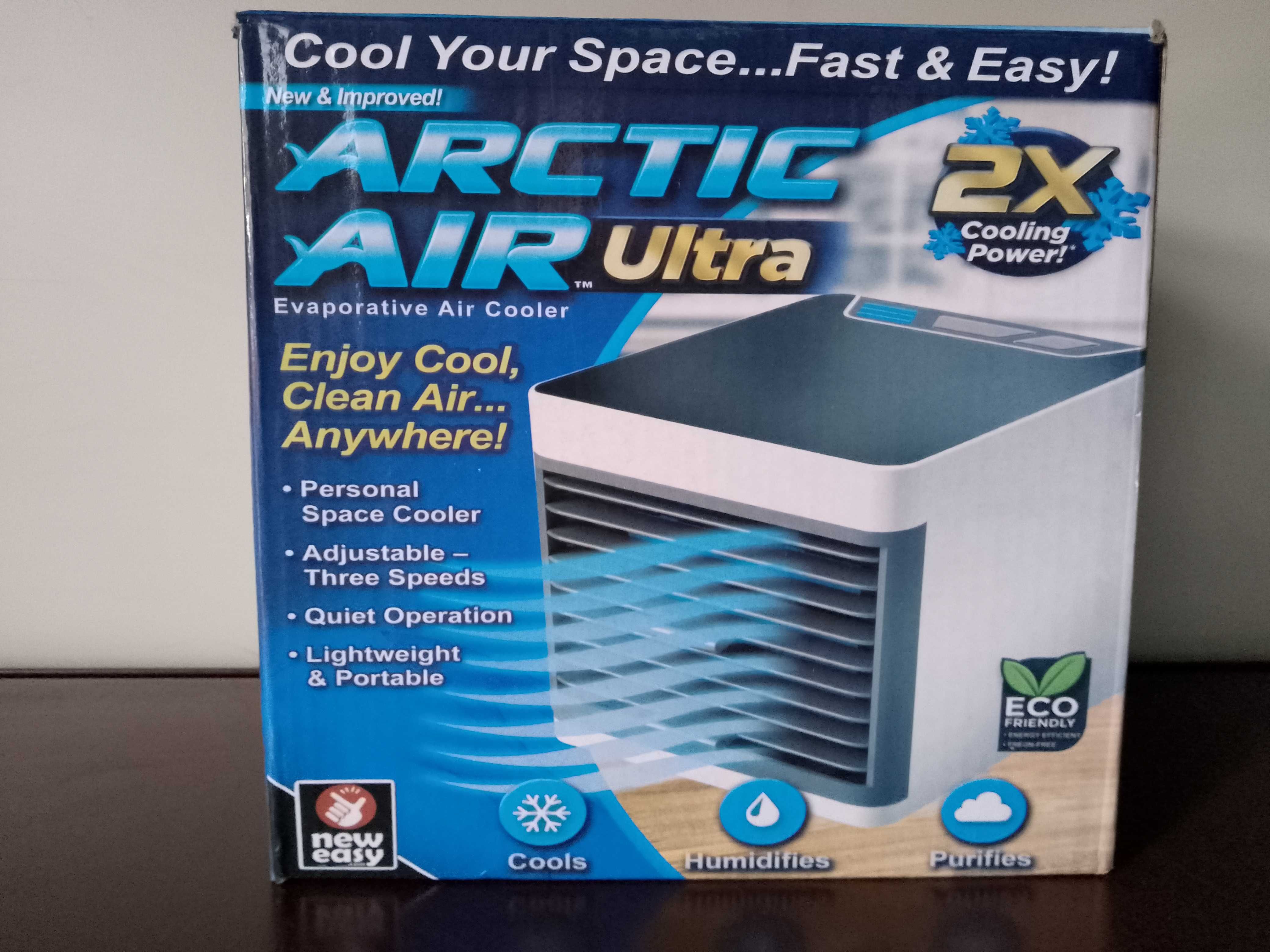 AIR ARCTIC COOLER LED USB mini mobilny przenośny klimatyzator WODĘ LED