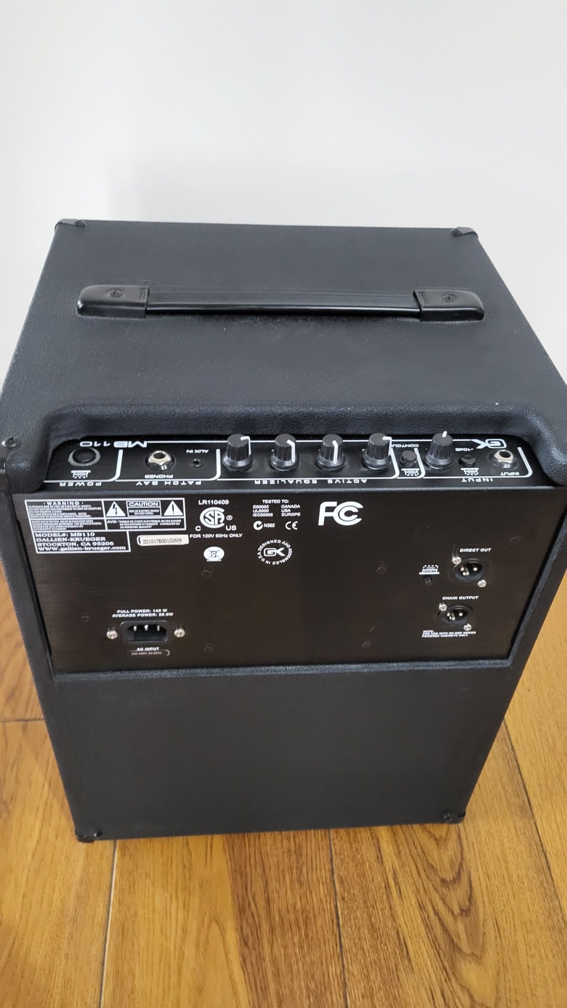Gallien Krueger MB 110 - wzmacniacz basowy.Stan techniczny bardzo dob.