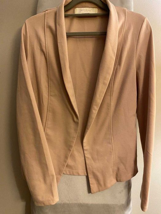 Żakiet damski pudrowy róż
