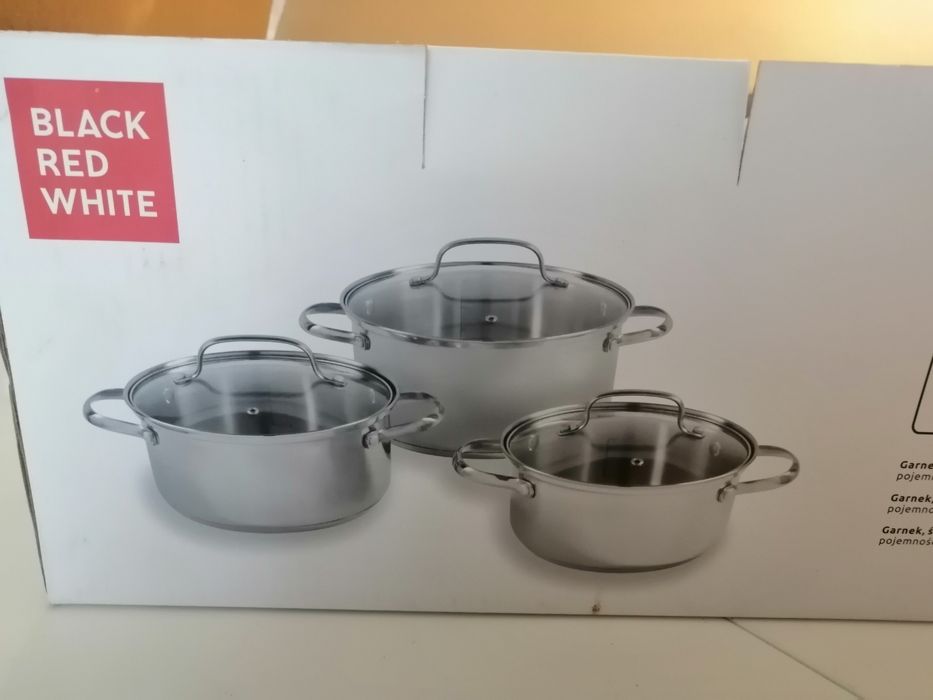Komplet 6 elementów garnków że stali nierdzewnej Bay by Bay