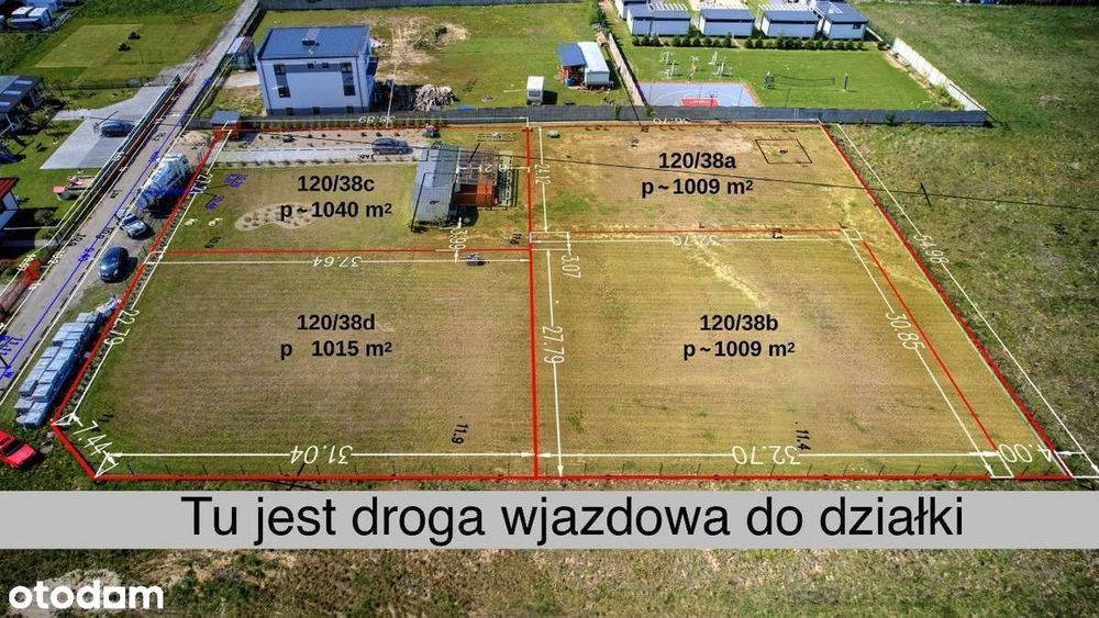 Atrakcyjne działki na sprzedaż 1000 m2 BEZ POŚREDNIKÓW Sarbinowo