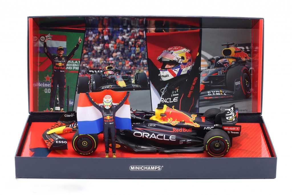 1:18 Minichamps Red Bull RB18 #1 Winner F1 Dutch GP 2022 M.Verstappen