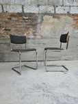 Zestaw Krzeseł thonet S43 PV bauhaus chrom modern loft