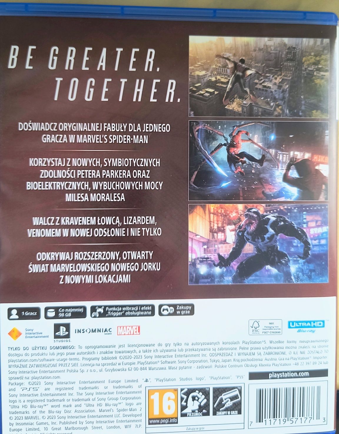 Spider Man 2 ps5 PL