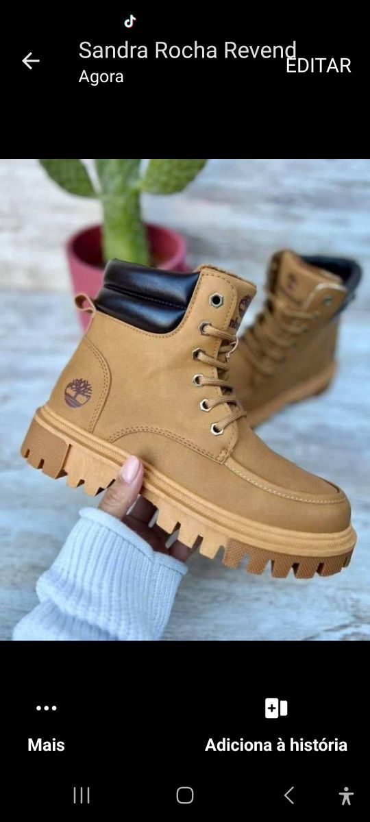 bota timberland camel