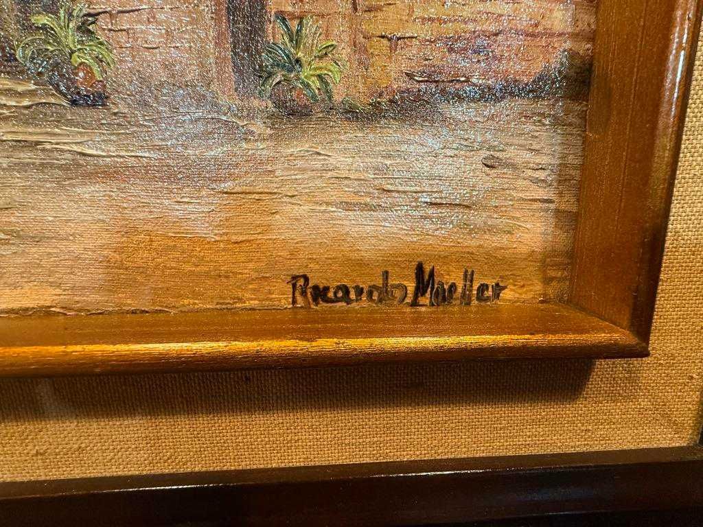 Obraz olejny na płótnie, antyk