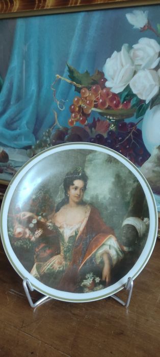 Talerz "Portret Hrabiny Cosel" Malarz dworu Augusta II