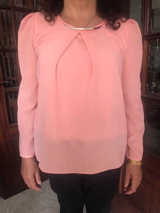 Blusa rosa/salmão