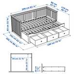 Białe rozkładane łóżko Ikea