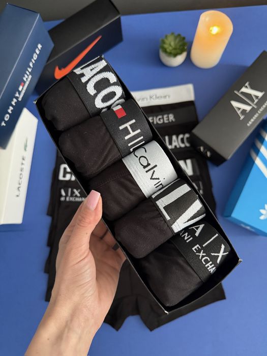 Чоловічі труси різних брендів Лакоста, Адідас, Том, Найк