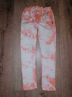 Spodnie jeansy, tie dye, r. 5-6 lat