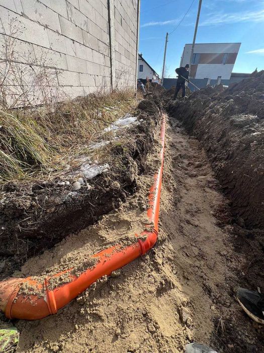 Дренаж, дренажные работы, водоотведение, септик під ключ